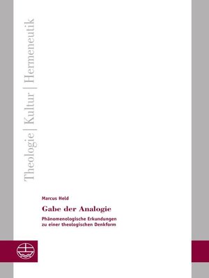 cover image of Gabe der Analogie